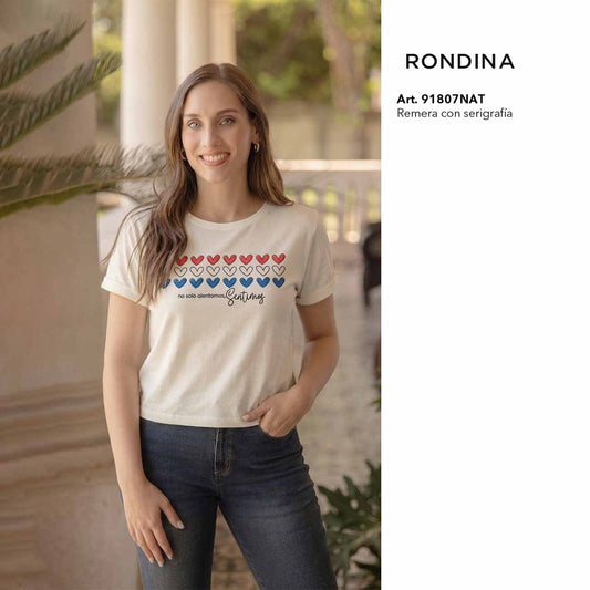 BP - 91807 - Remera de algodón con serigrafía