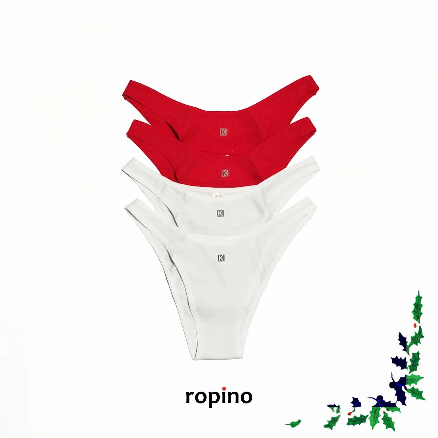 *Pack* 4 Bikinis de lycra de algodón. Varios Colores