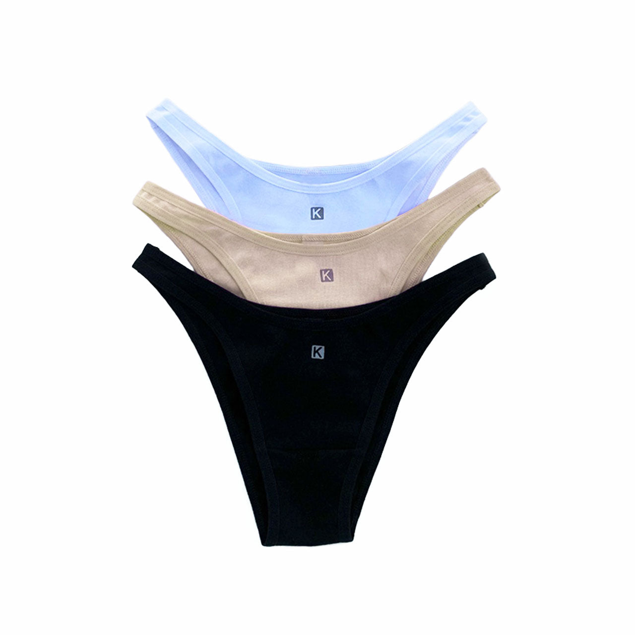 *Pack* Bikinis de lycra de algodón. 3 unidades