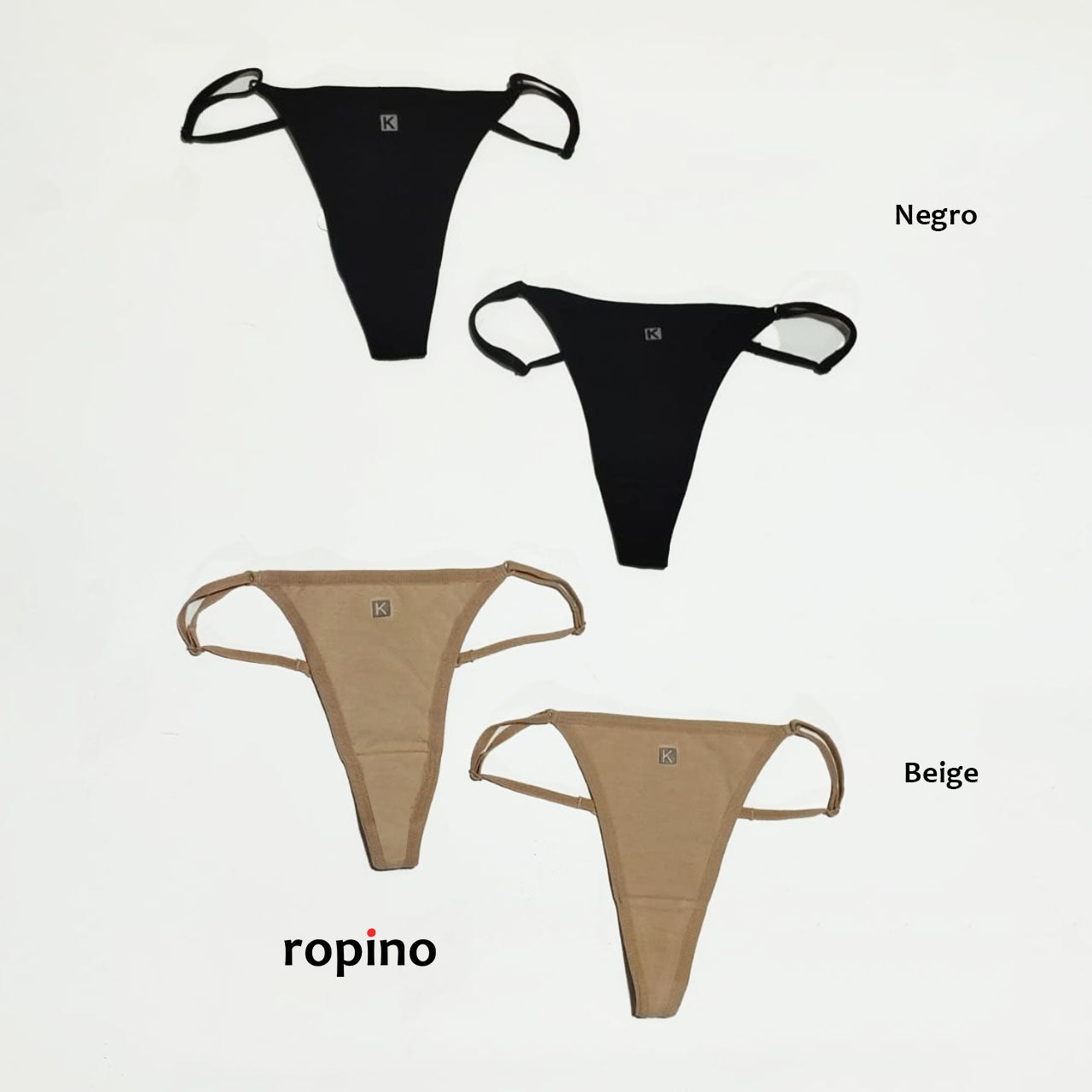 *Pack* 4 Colaless con regulador de lycra de algodón. Varios Colores