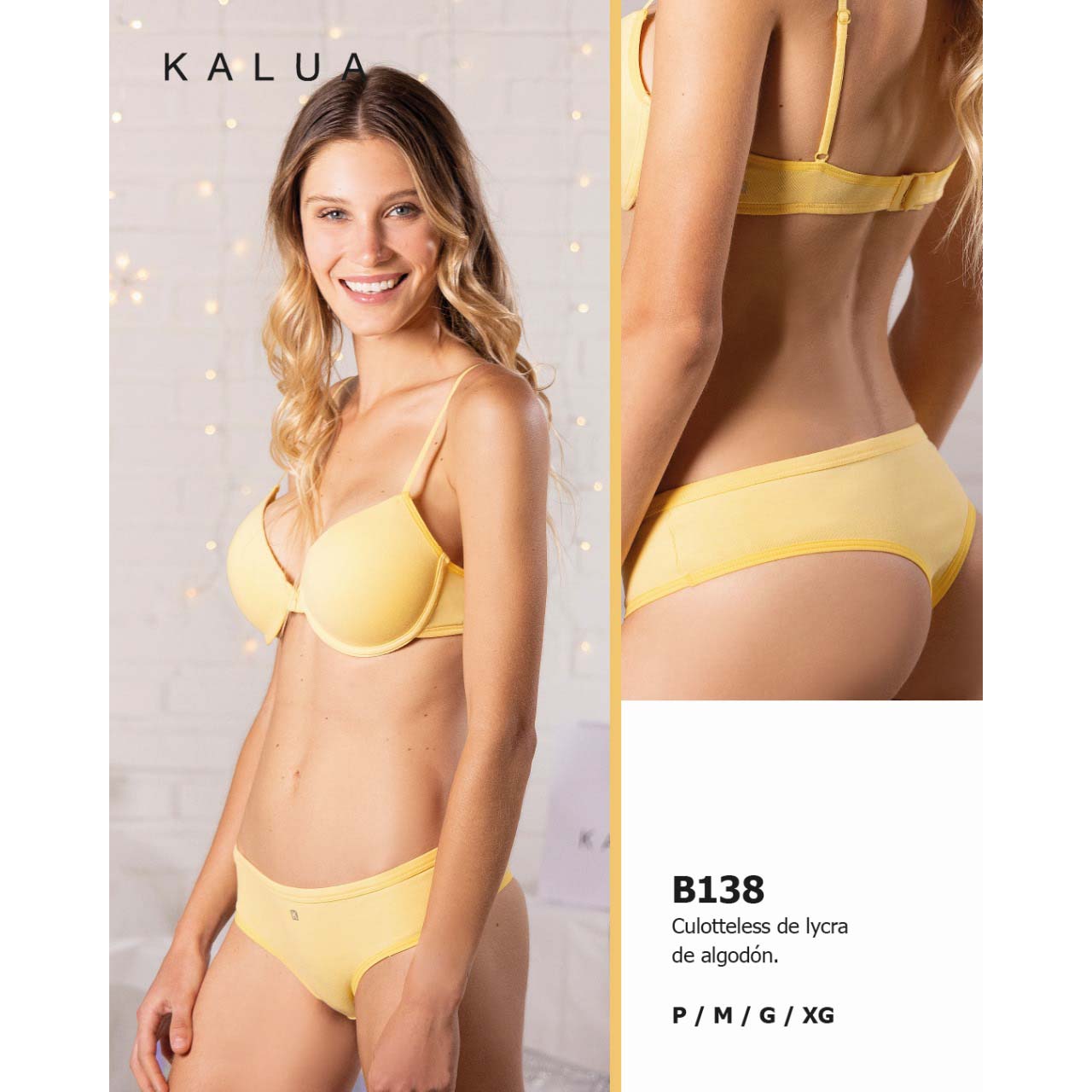 BP - B138 - Culotteless de lycra de algodón