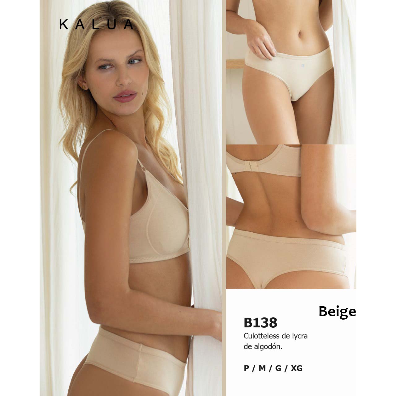 BP - B138 - Culotteless de lycra de algodón