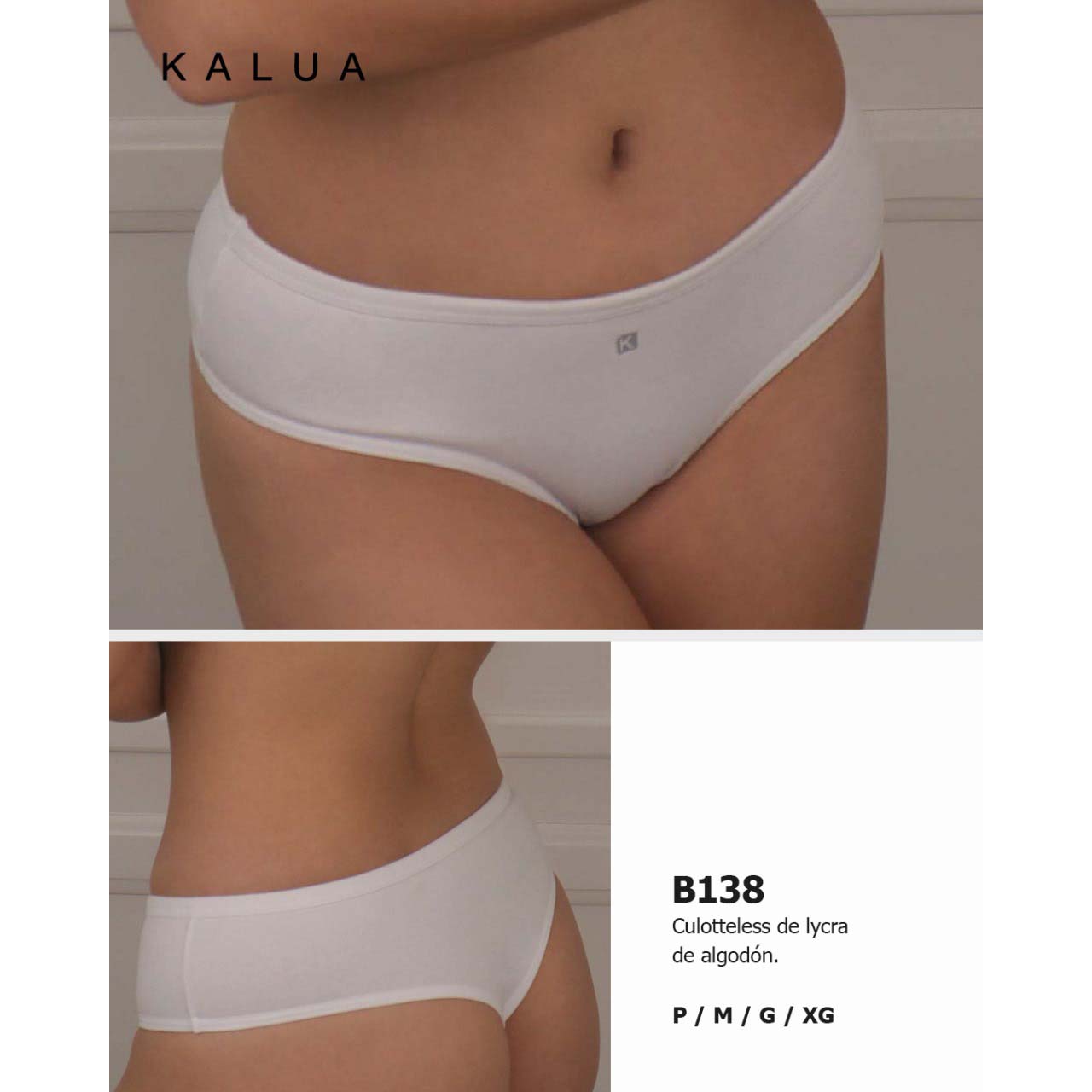 BP - B138 - Culotteless de lycra de algodón