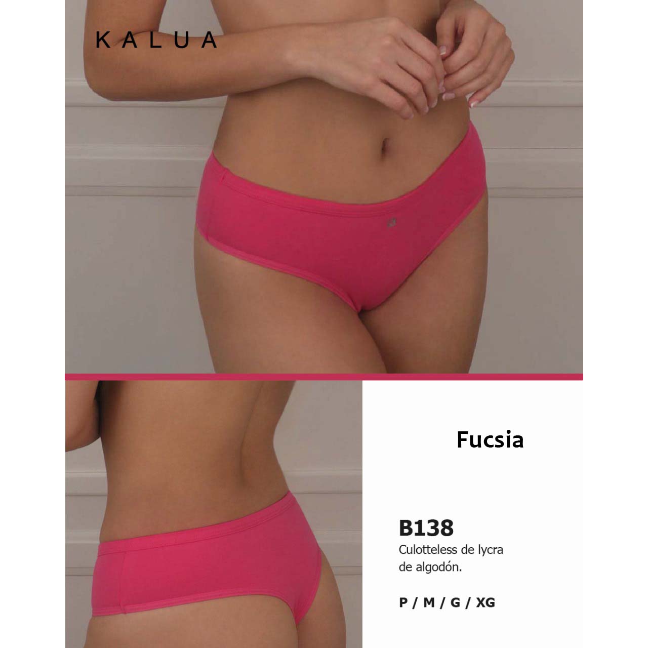 BP - B138 - Culotteless de lycra de algodón