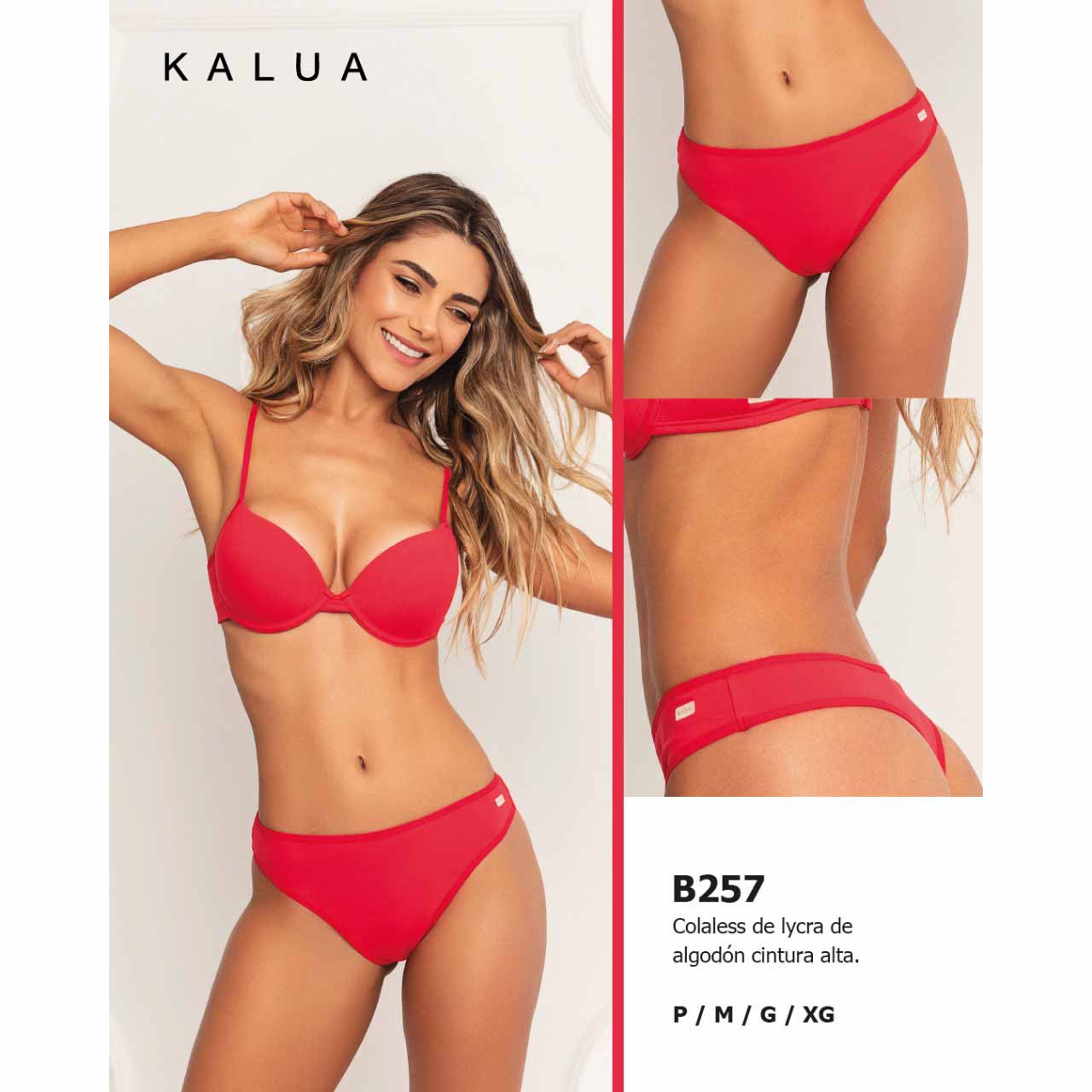 BP - B257 - Colaless de lycra de algodón cintura alta