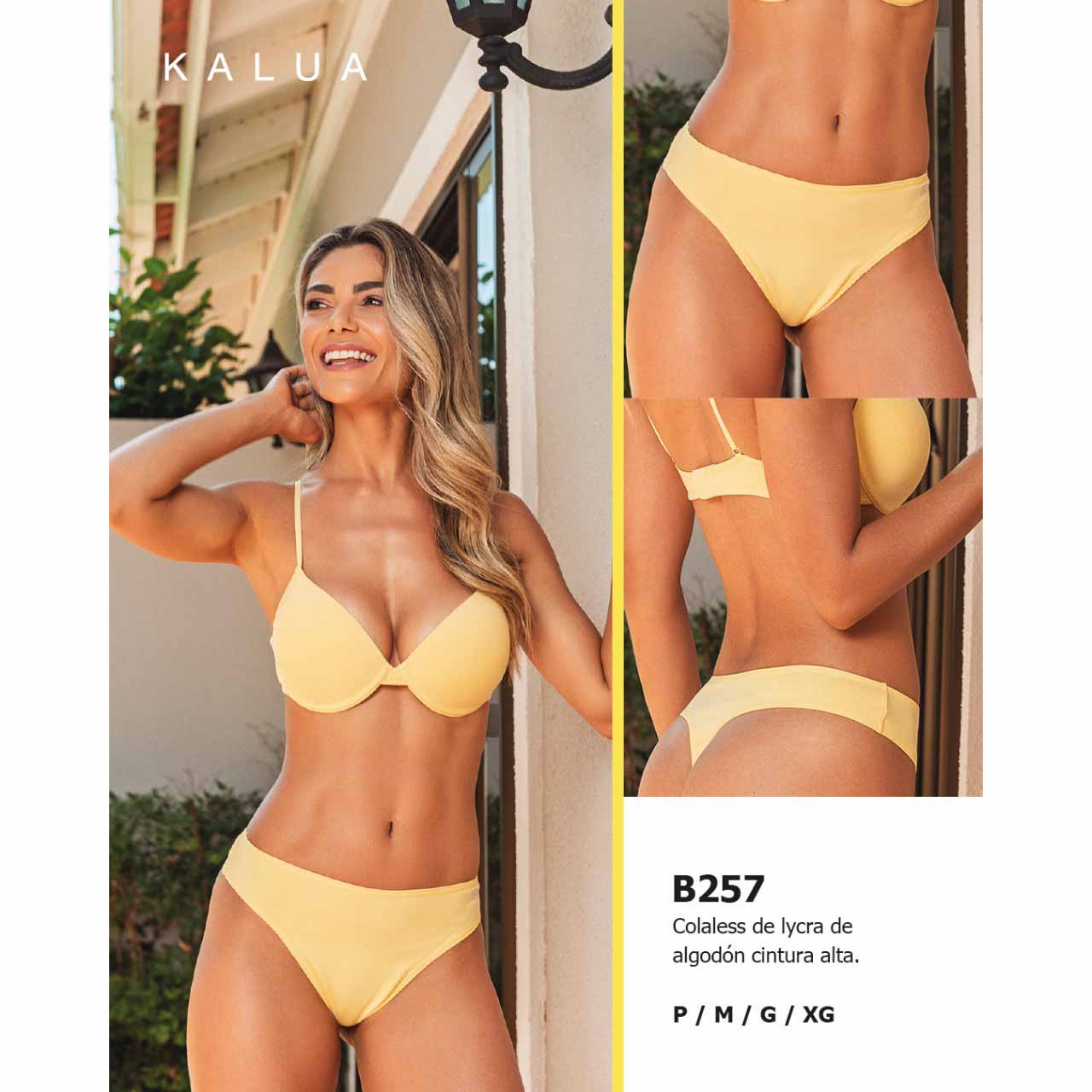 BP - B257 - Colaless de lycra de algodón cintura alta