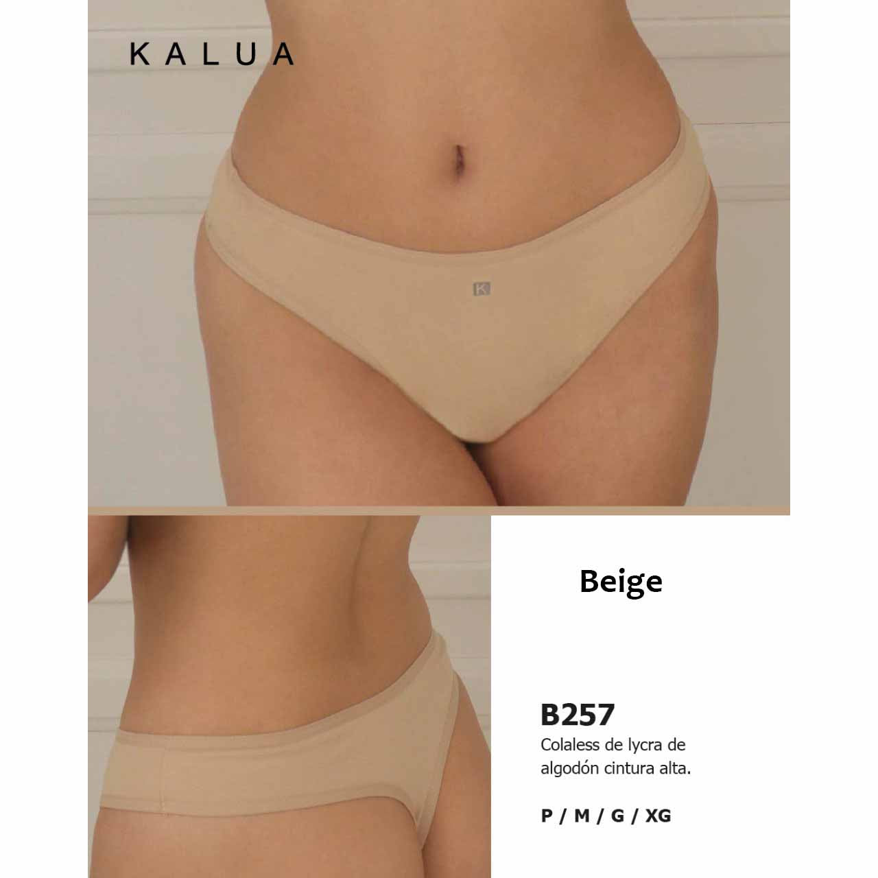 BP - B257 - Colaless de lycra de algodón cintura alta