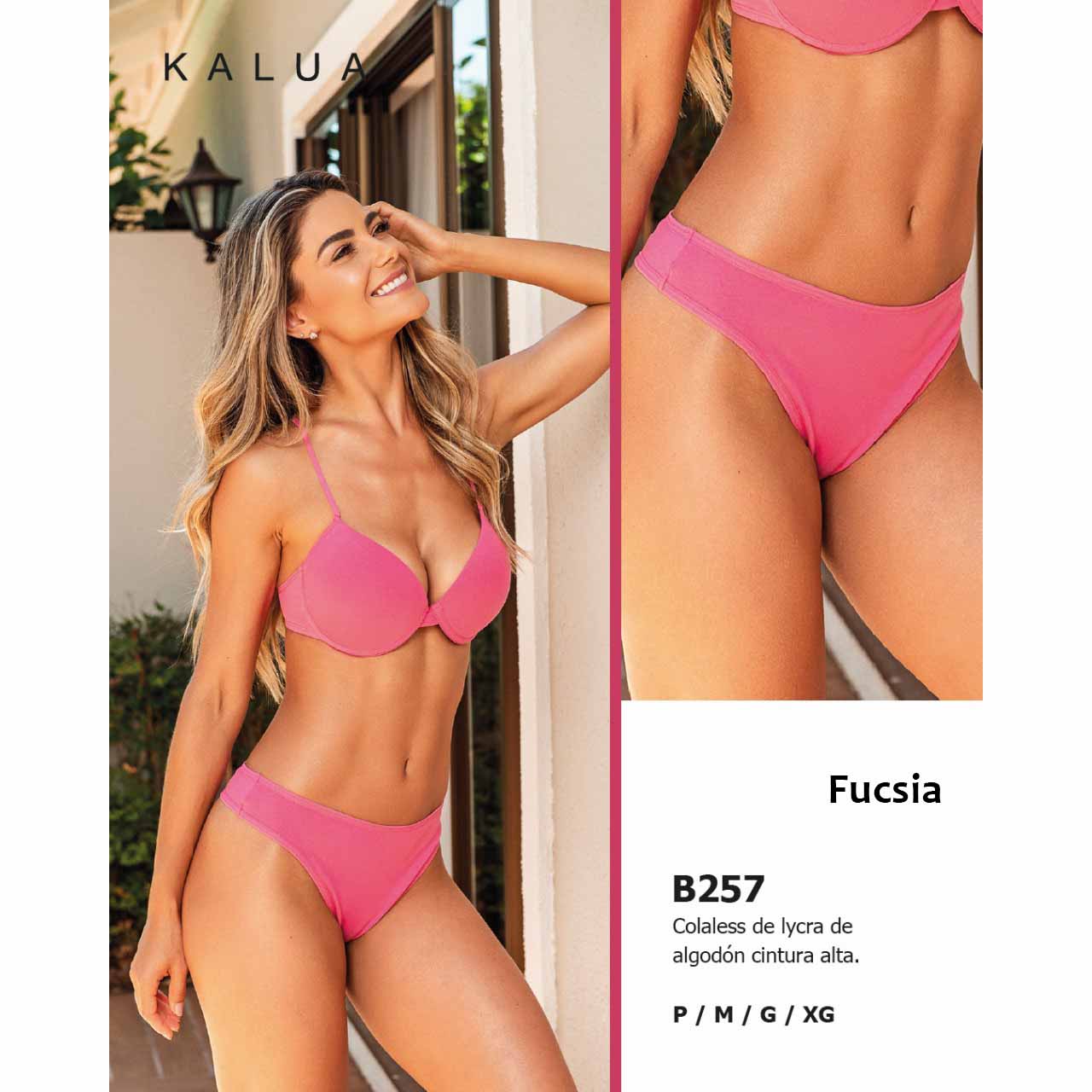 BP - B257 - Colaless de lycra de algodón cintura alta