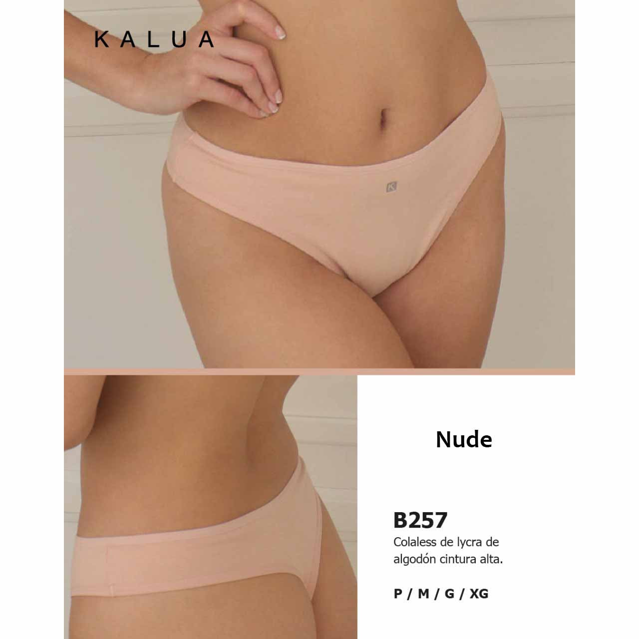 BP - B257 - Colaless de lycra de algodón cintura alta