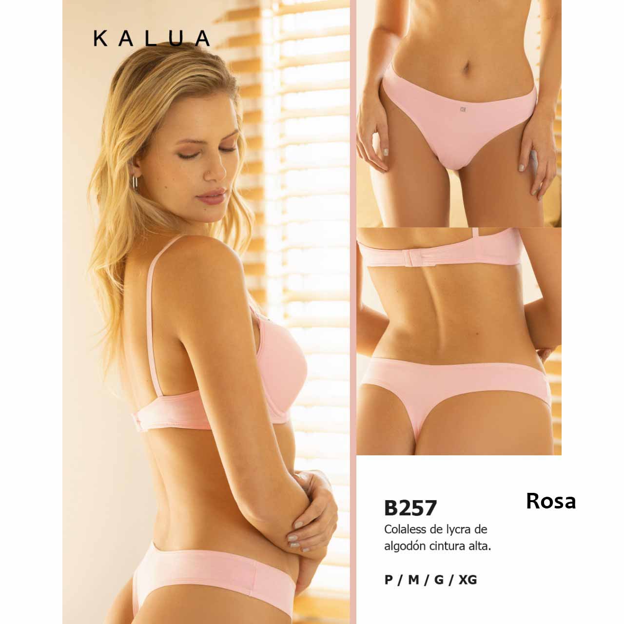 BP - B257 - Colaless de lycra de algodón cintura alta