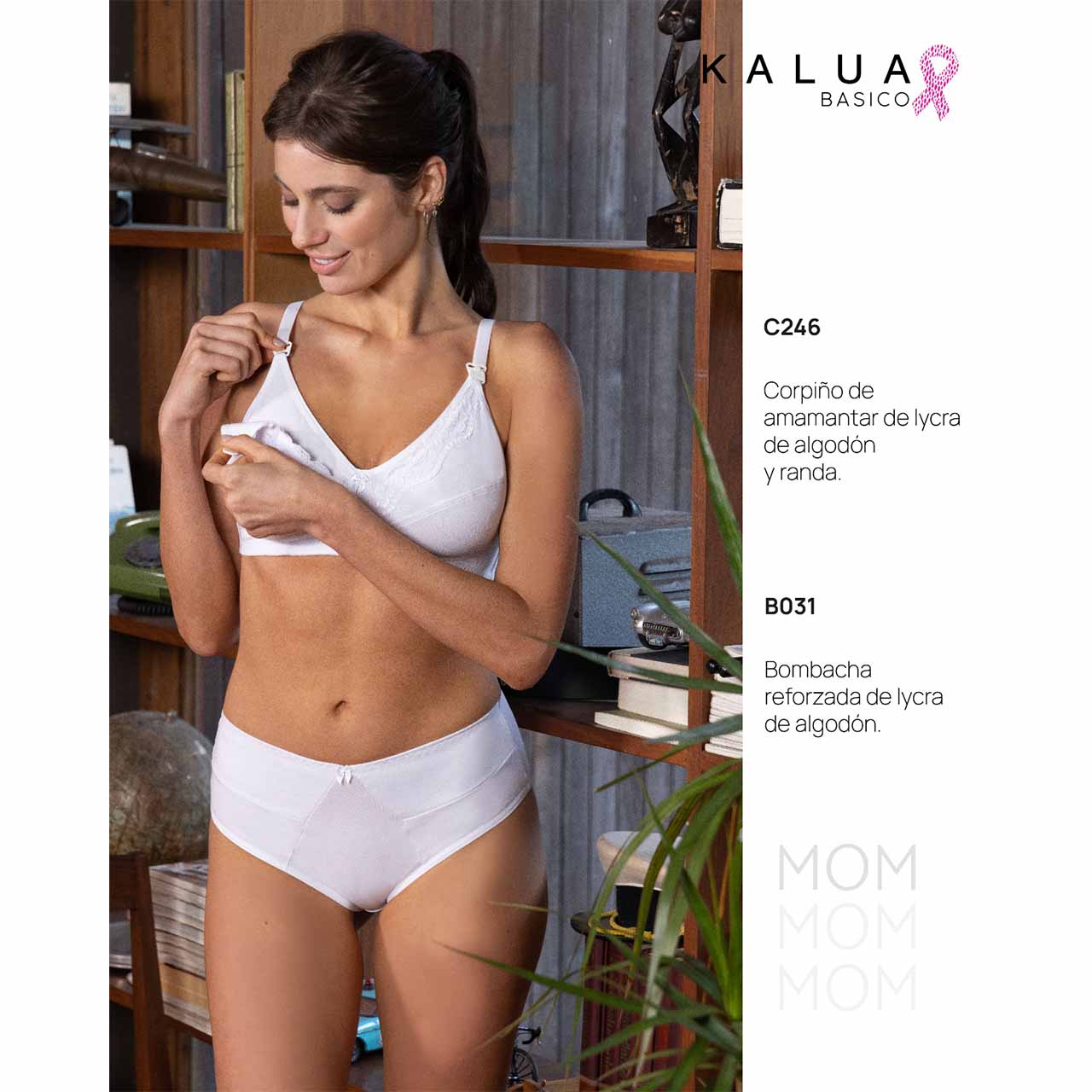 BP - C246 - Corpiño para amamantar de lycra de algodón - Varios colores