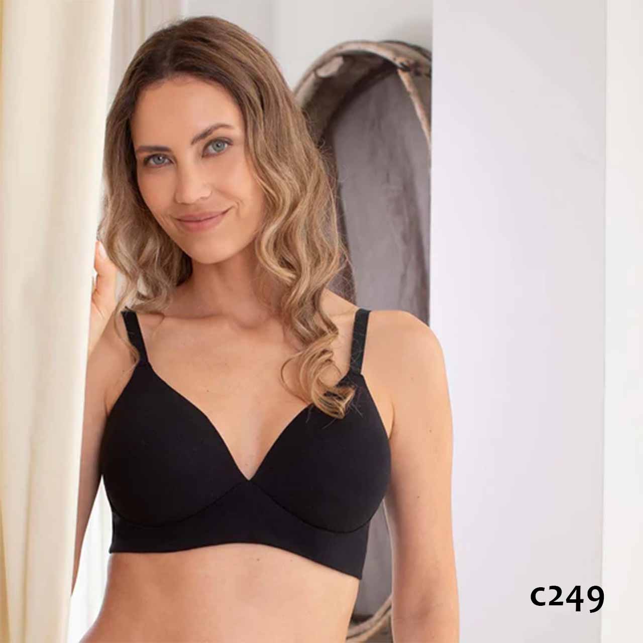 BP - C249 - Corpiño de lycra de algodón con taza soft sin arco