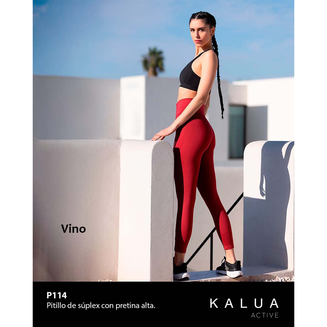 BP - P114 - Legging de supplex con cintura alta