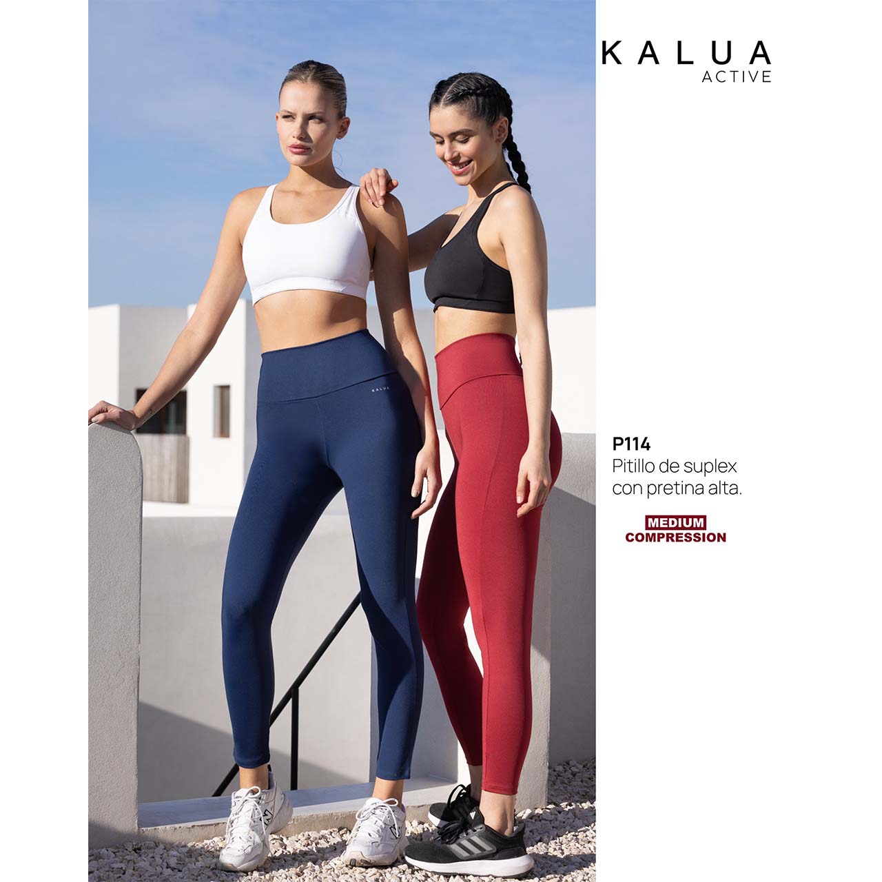 BP - P114 - Legging de supplex con cintura alta