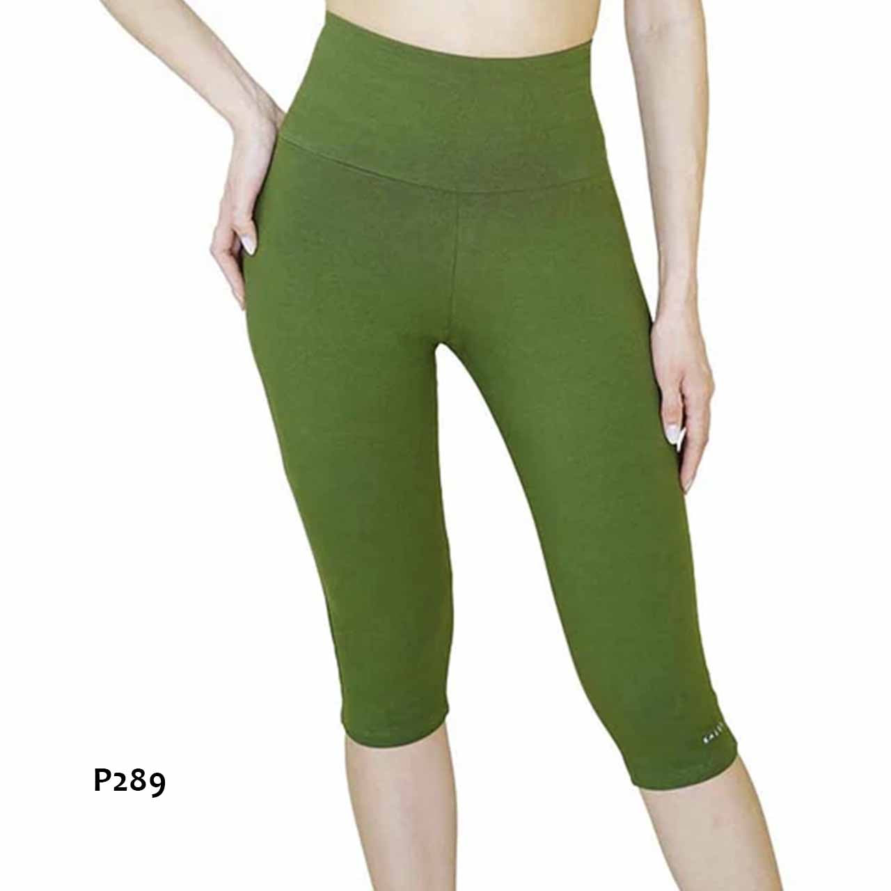 BP - P289 - Capri de algodón y lycra con pretina alta