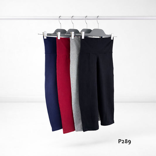 BP - P289 - Capri de algodón y lycra con pretina alta