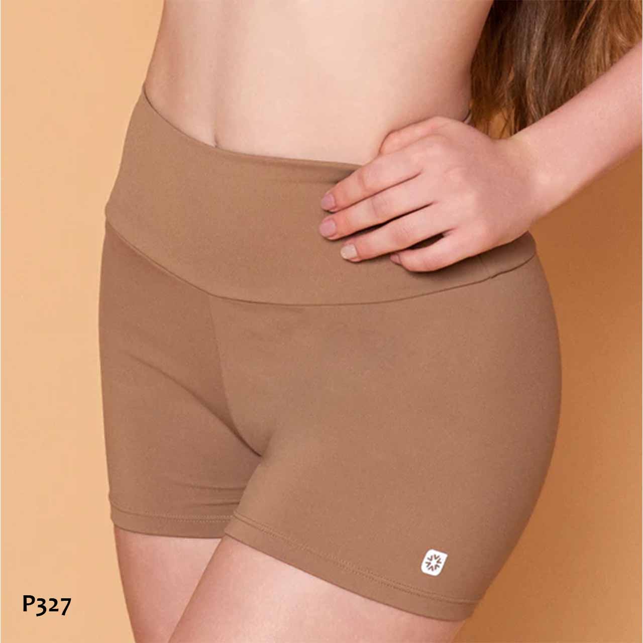 P327 - Ciclista de supplex con tiro alto - Cherry Linea adolescentes