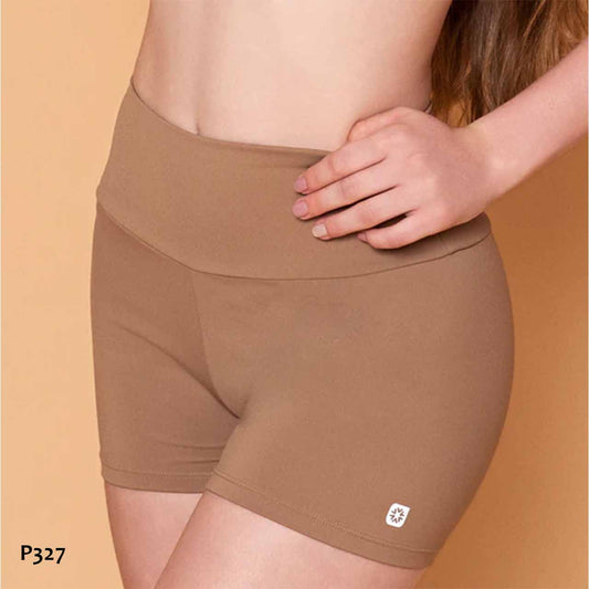 P327 - Ciclista de supplex con tiro alto - Cherry Linea adolescentes