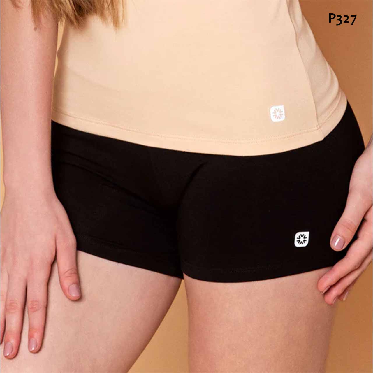 P327 - Ciclista de supplex con tiro alto - Cherry Linea adolescentes