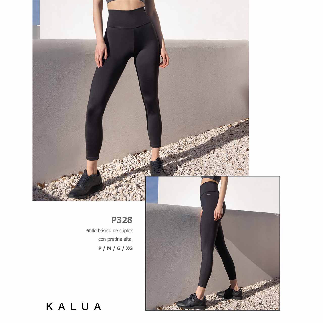 BP - P328 - Legging de supplex con cintura alta