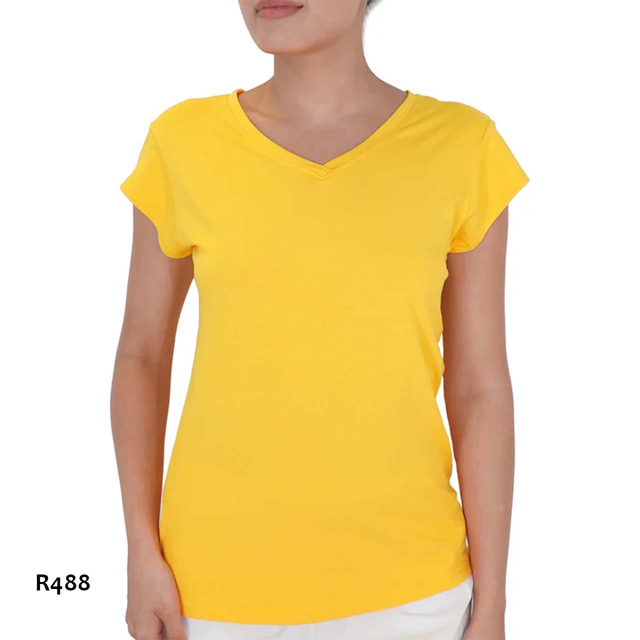 BP - R488 - Remera básica de viscosa escote V