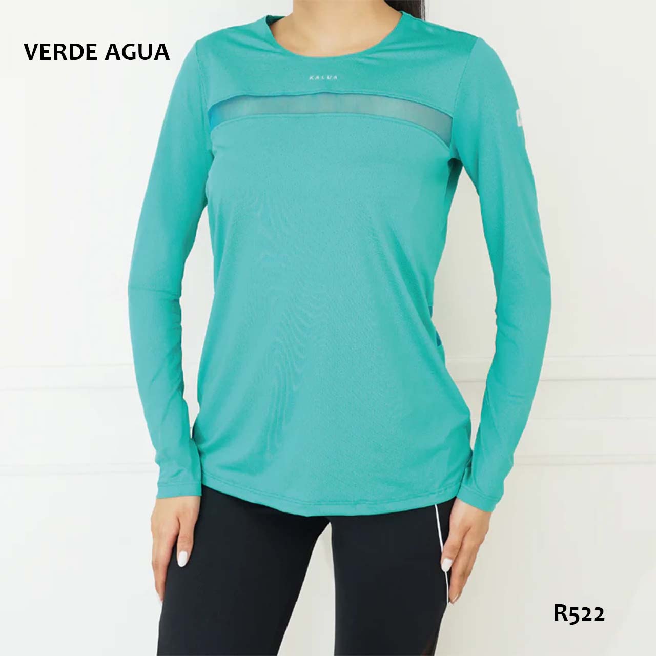 BP - R522 - Remera mangas largas dry fit combinado con tul
