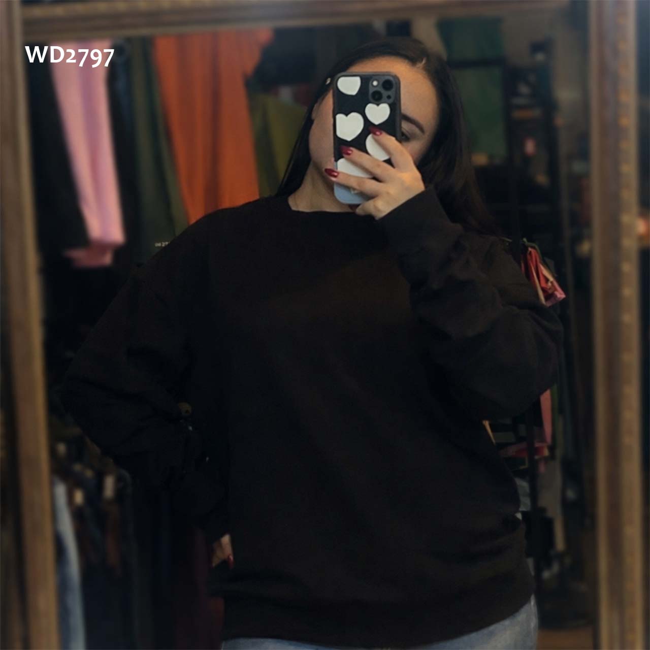 BP - WD2797 - Sueter Oversize de moletón terry
