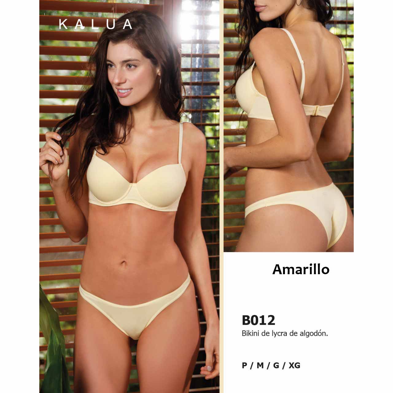 BP - B012 - Bikini de lycra de algodón