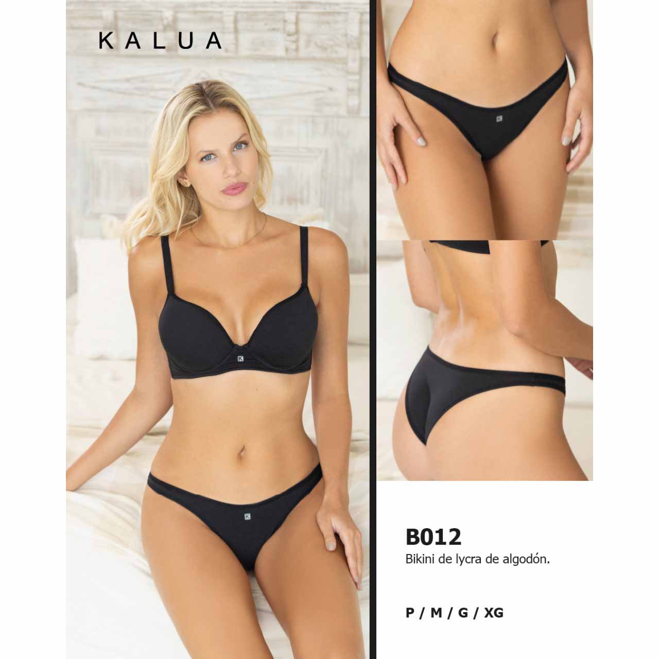 BP - B012 - Bikini de lycra de algodón