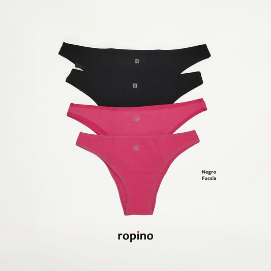 *Pack* 4 Bikinis de lycra de algodón - Varios Colores