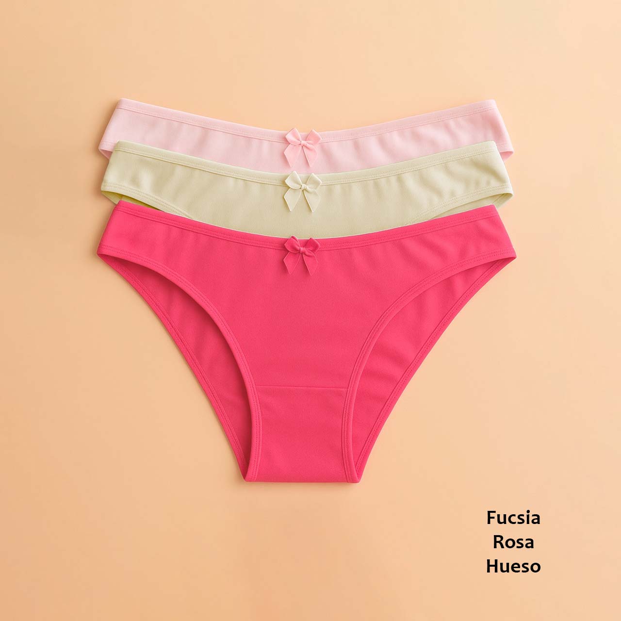 *Pack* Bikinis de algodón y lycra - 3 unidades