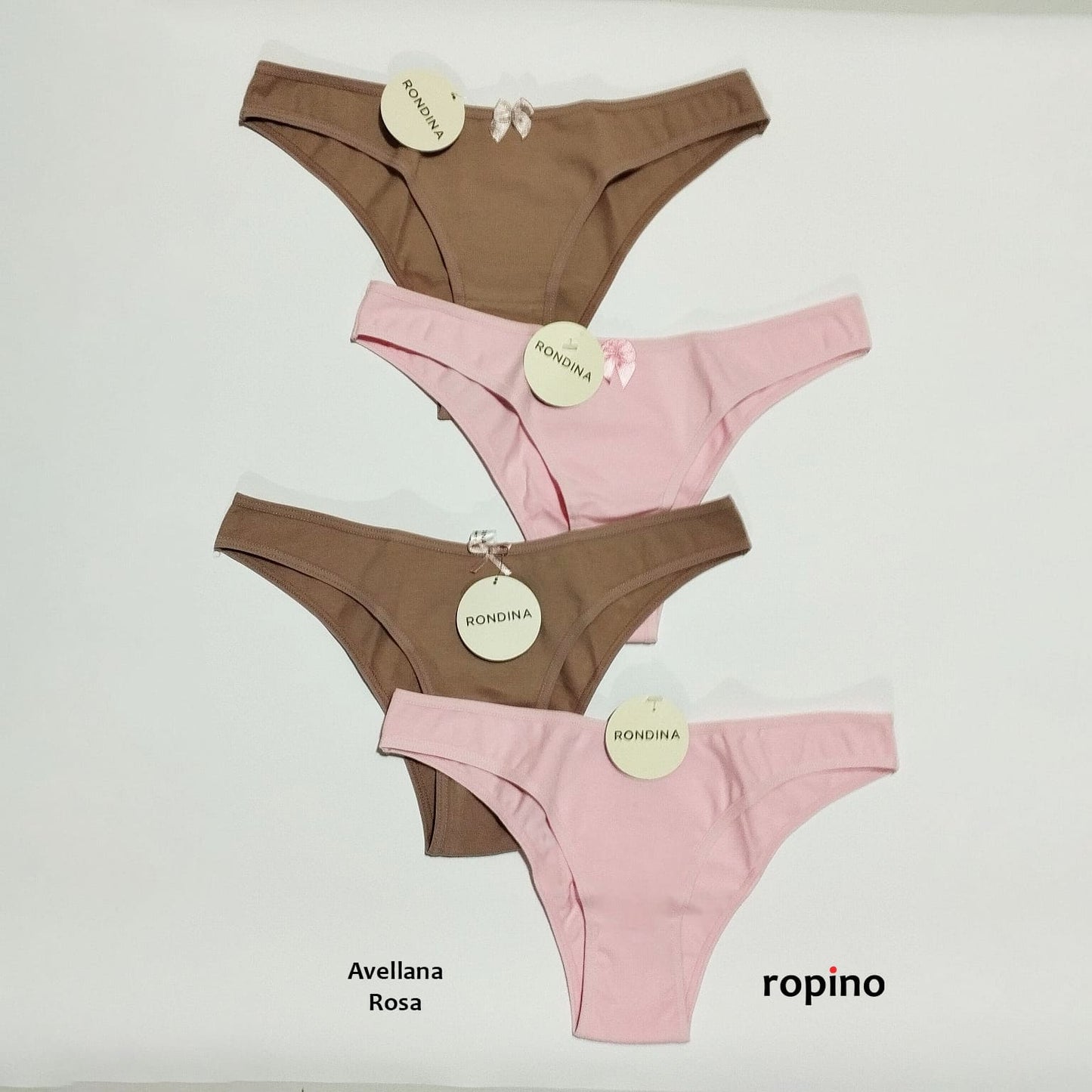 *Pack* 4 Bikinis de algodón y lycra - Varios Colores