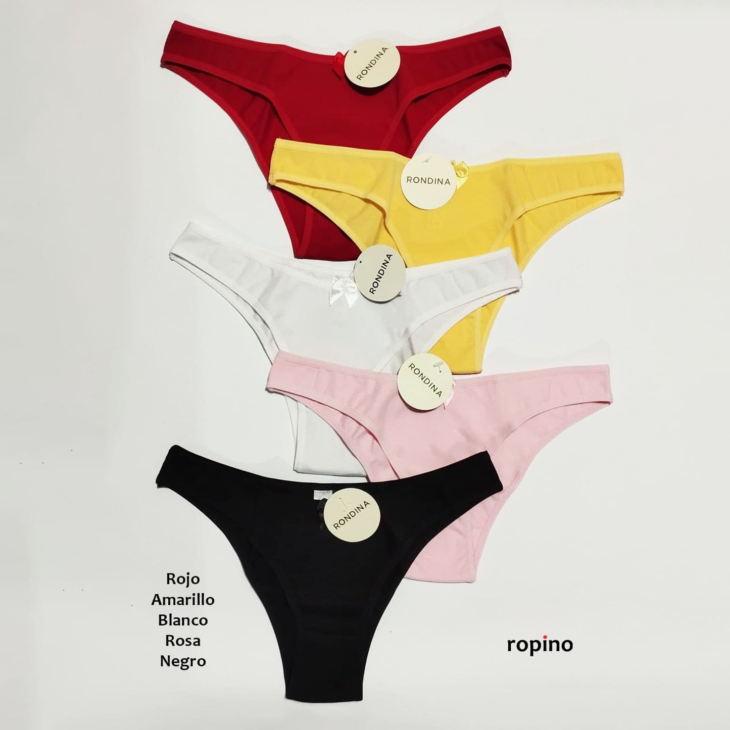 *Pack* 4 Bikinis de algodón y lycra - Varios Colores