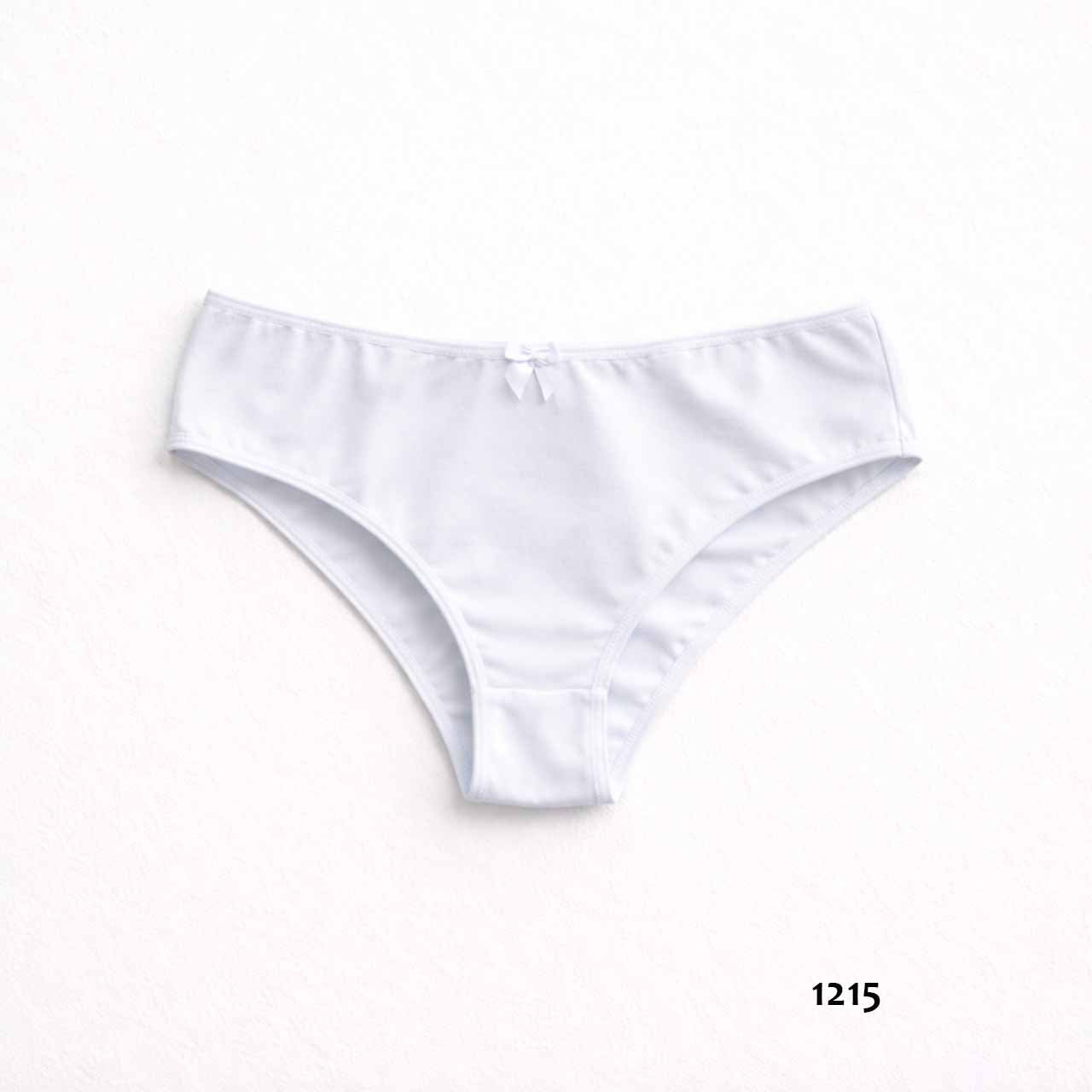 1215 - Bombacha de algodón y lycra - Color Blanco - Talle G