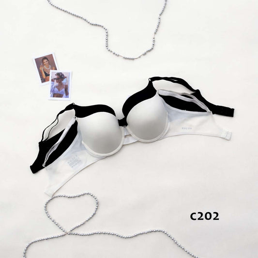 BP - C202 - Corpiño de microfibra con taza soft, arco y extra cobertura