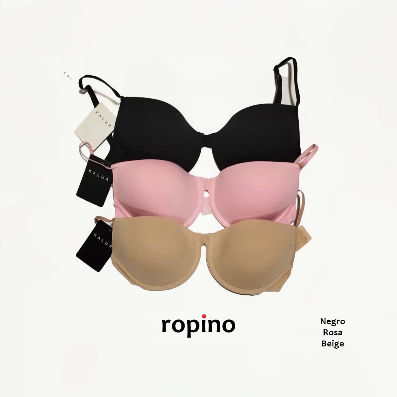 *Combo* Corpiño con taza push-up y arco & Colaless. Lycra de algodón. Varios Colores