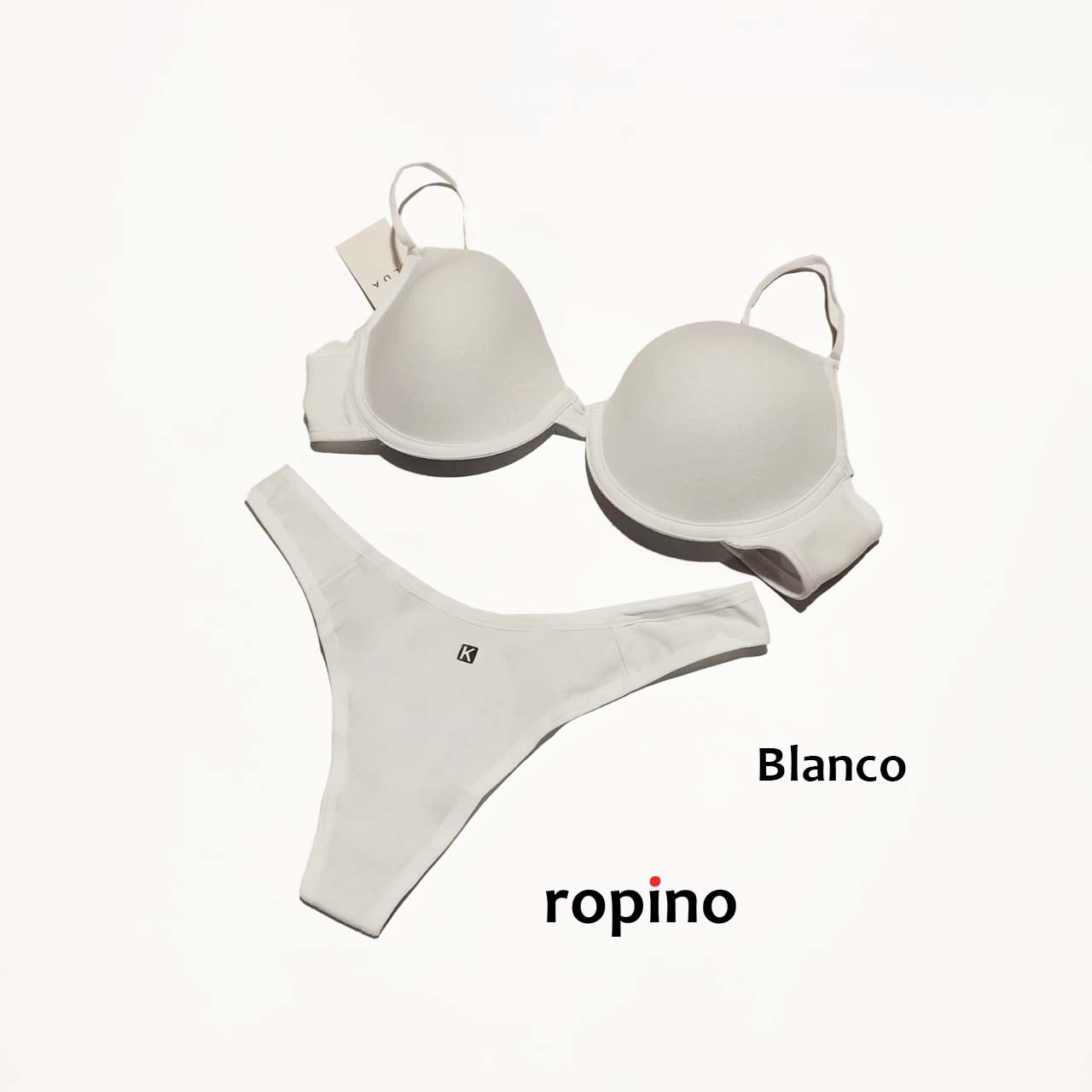 *Combo* Corpiño con taza push-up y arco & Colaless. Lycra de algodón. Varios Colores