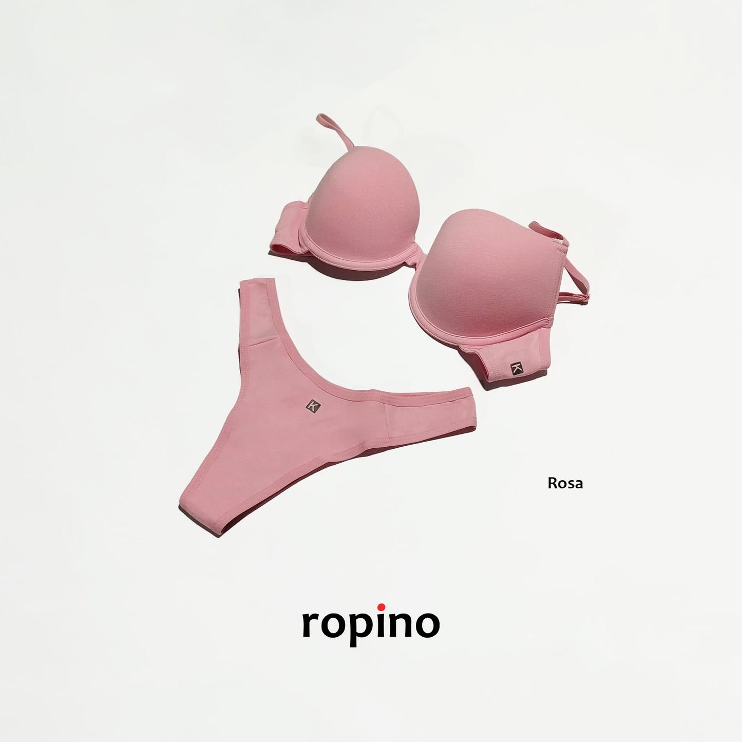 *Combo* Corpiño con taza push-up y arco & Colaless. Lycra de algodón. Varios Colores