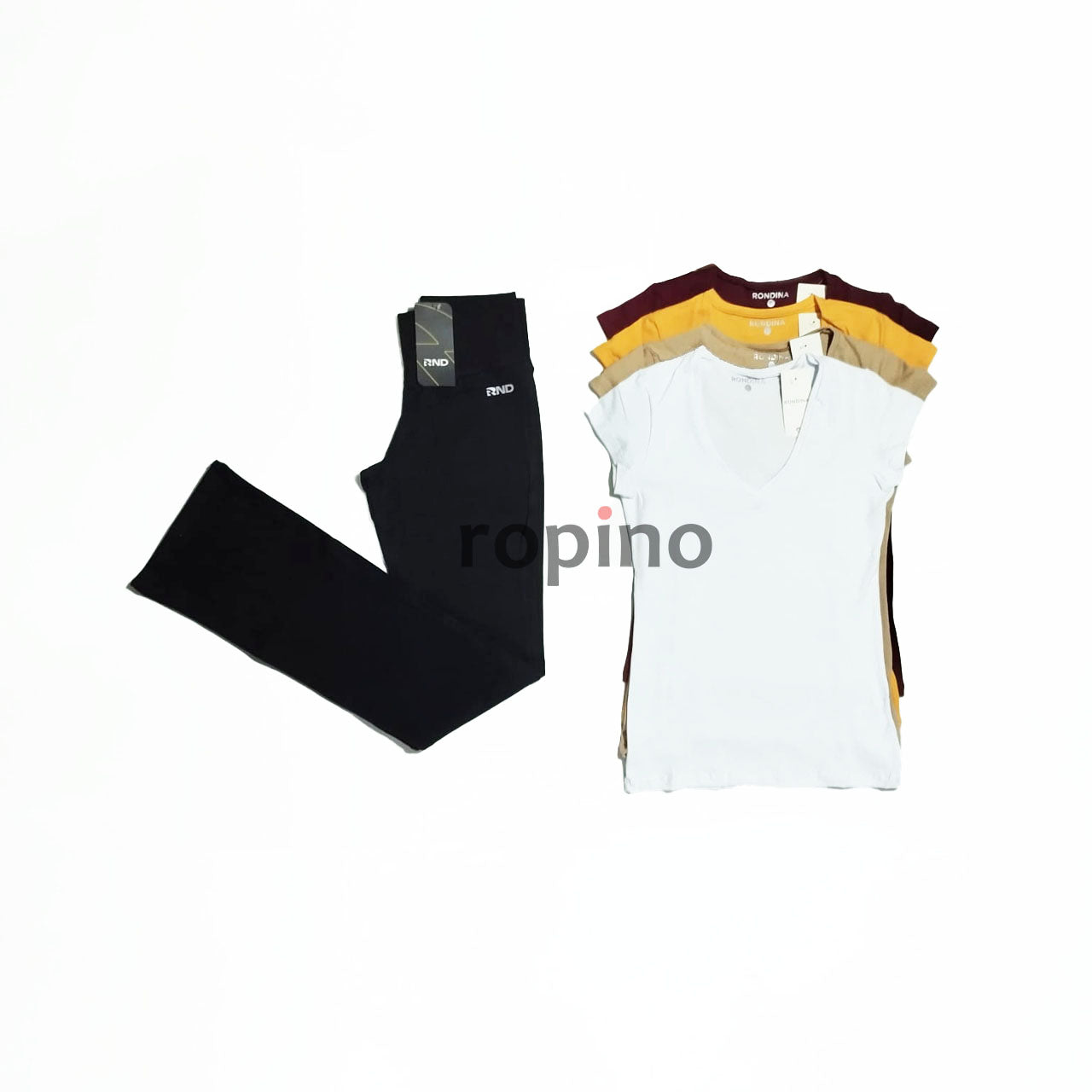 Remera Básica de Algodón & Calza de Algodón y Lycra