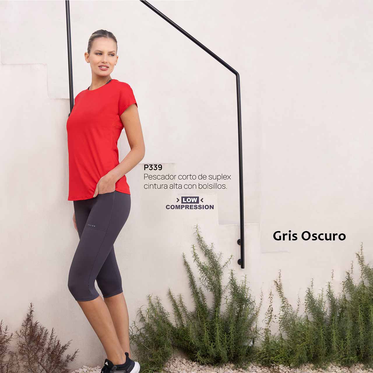 Capri Corto de Supplex con Bolsillos - Pack x2