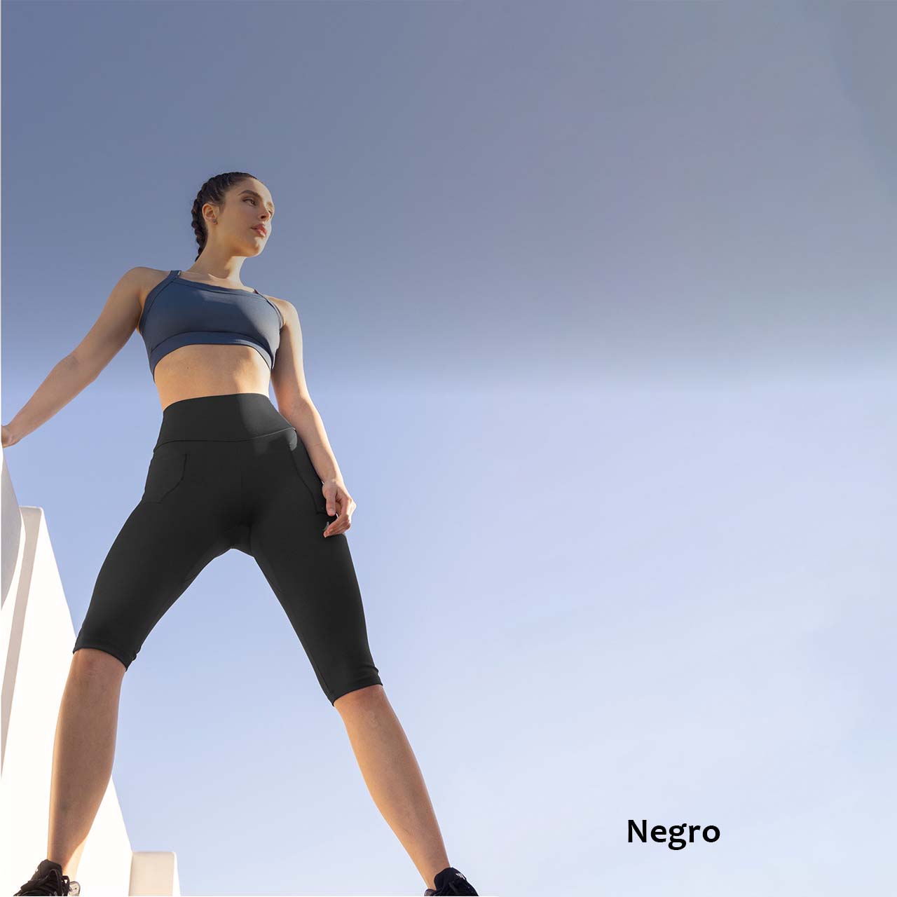 Capri Corto de Supplex con Bolsillos - Pack x2