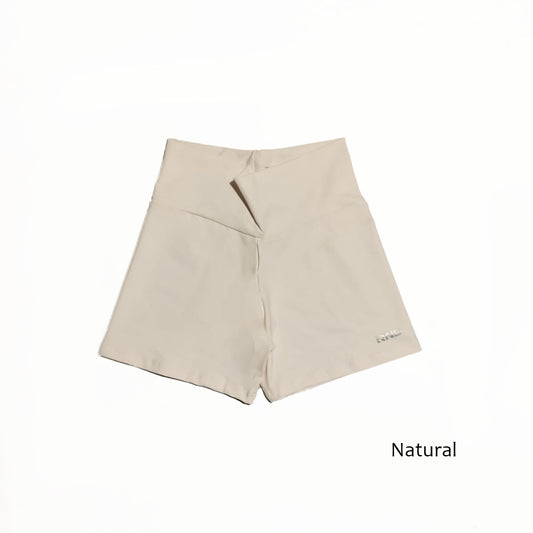 Ciclista corto de supplex. Deportivo. Color Natural