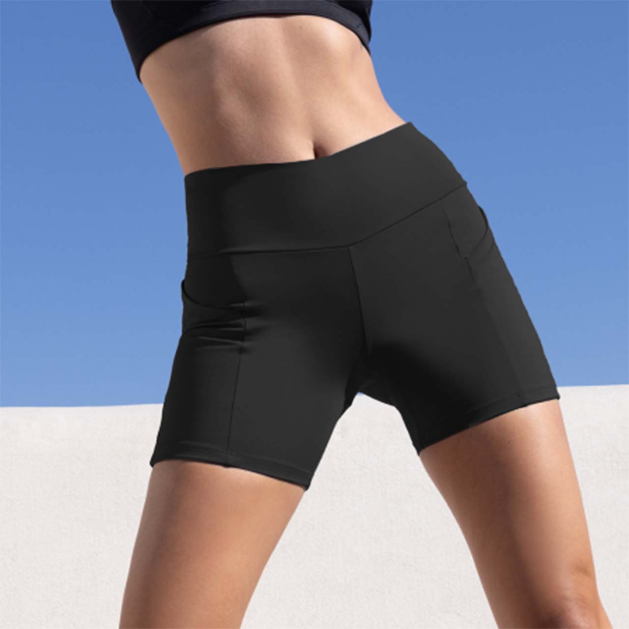 Ciclista Corto de Supplex con Bolsillos - Pack x2