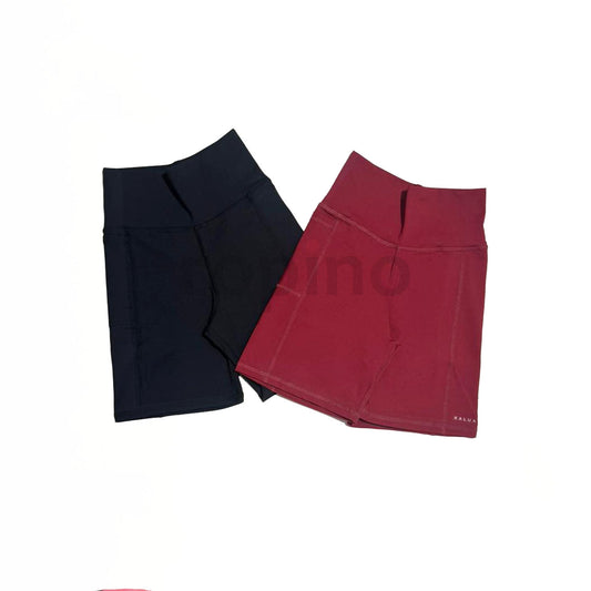 Ciclista de Supplex con Pretina Alta y Bolsillo - Pack x2