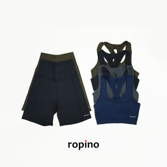 Top de Supplex - Espalda Cruzada & Ciclista de Supplex con Bolsillo