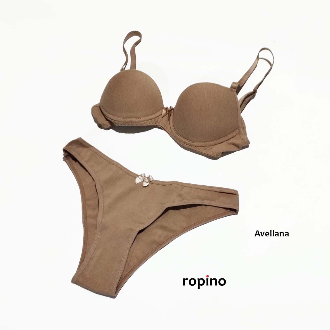 *Combo* Corpiño con taza push-up & Bikini. Algodón y lycra. Varios Colores