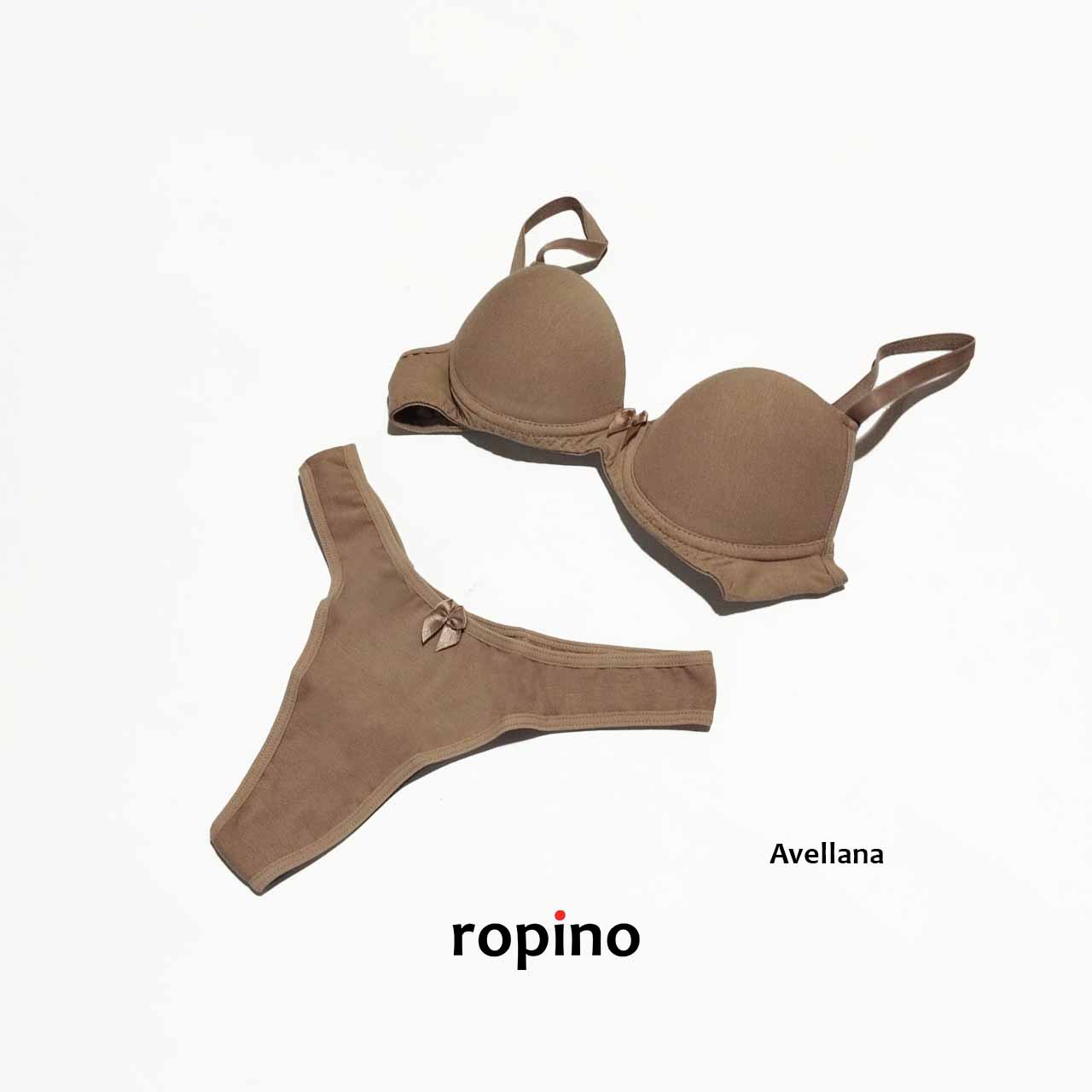 *Combo* Corpiño con taza push-up & Less de algodón y lycra.