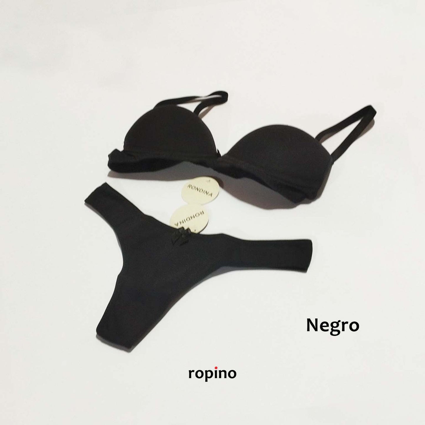 *Combo* Corpiño con taza push-up & Less de algodón y lycra.