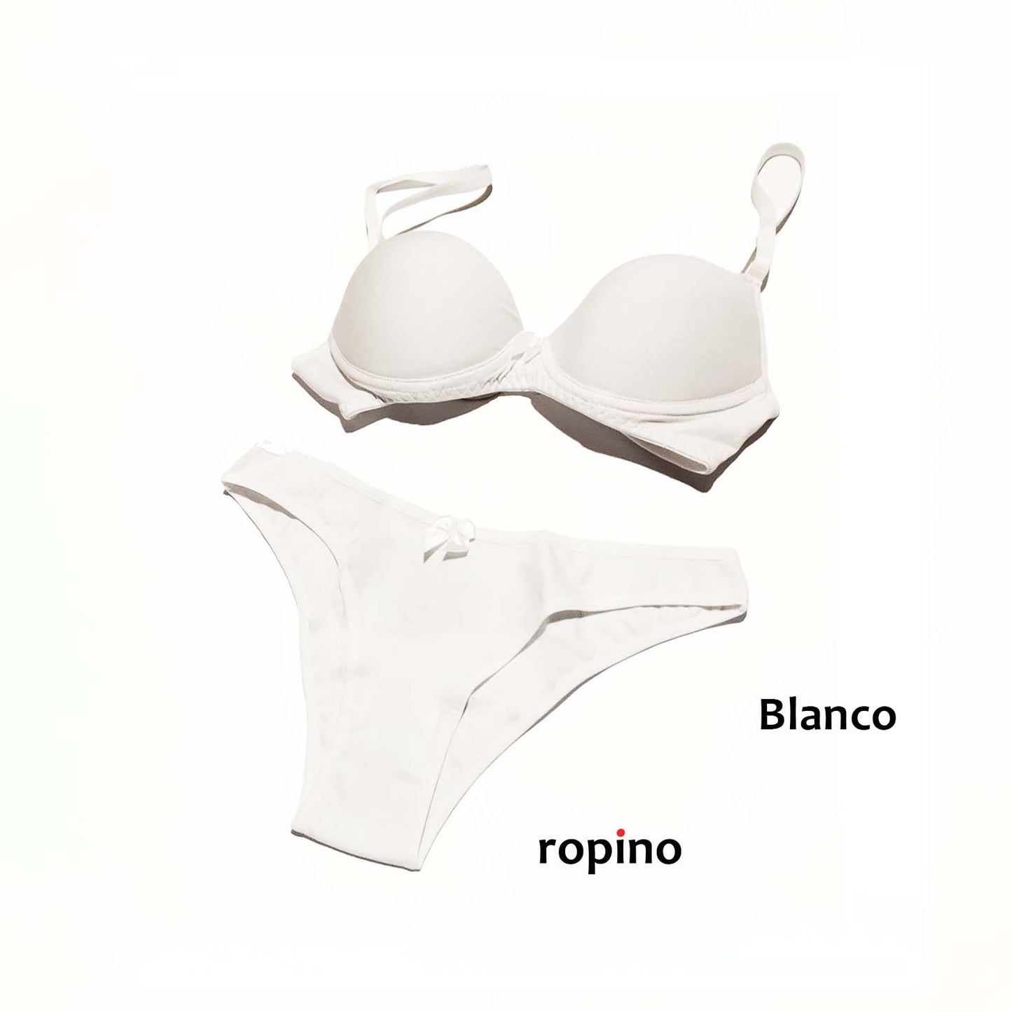 *Combo* Corpiño con taza push-up & Bikini. Algodón y lycra. Varios Colores