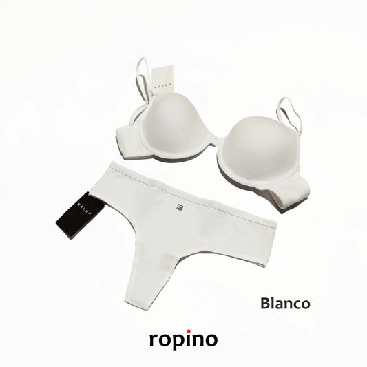 *Combo* Corpiño con taza push-up y arco & Culotteless. Lycra de algodón
